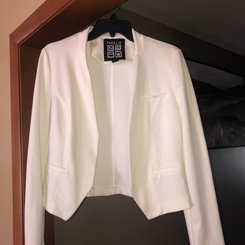 white office blazer
